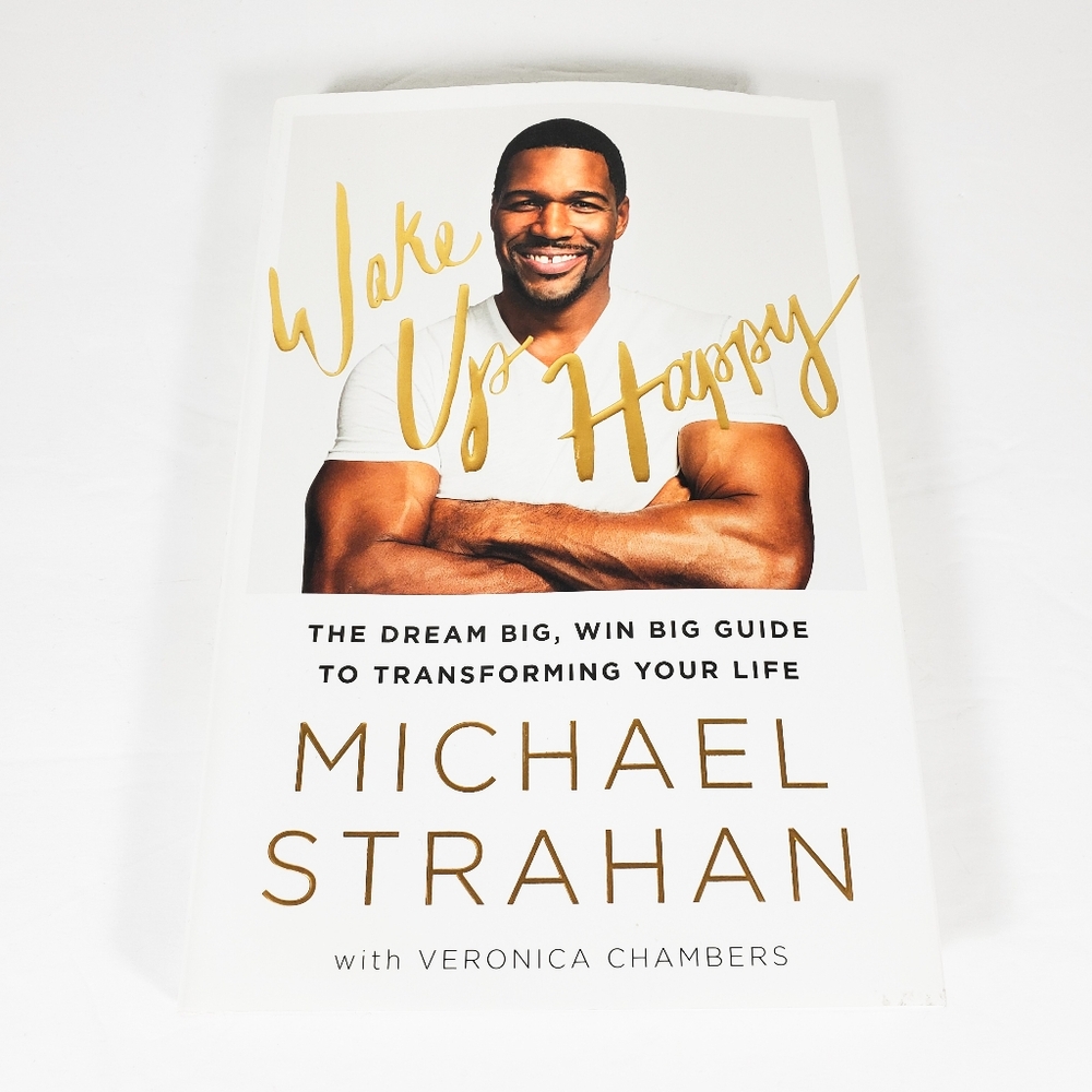 Michael Strahan Wake Up Happy Autographed Book